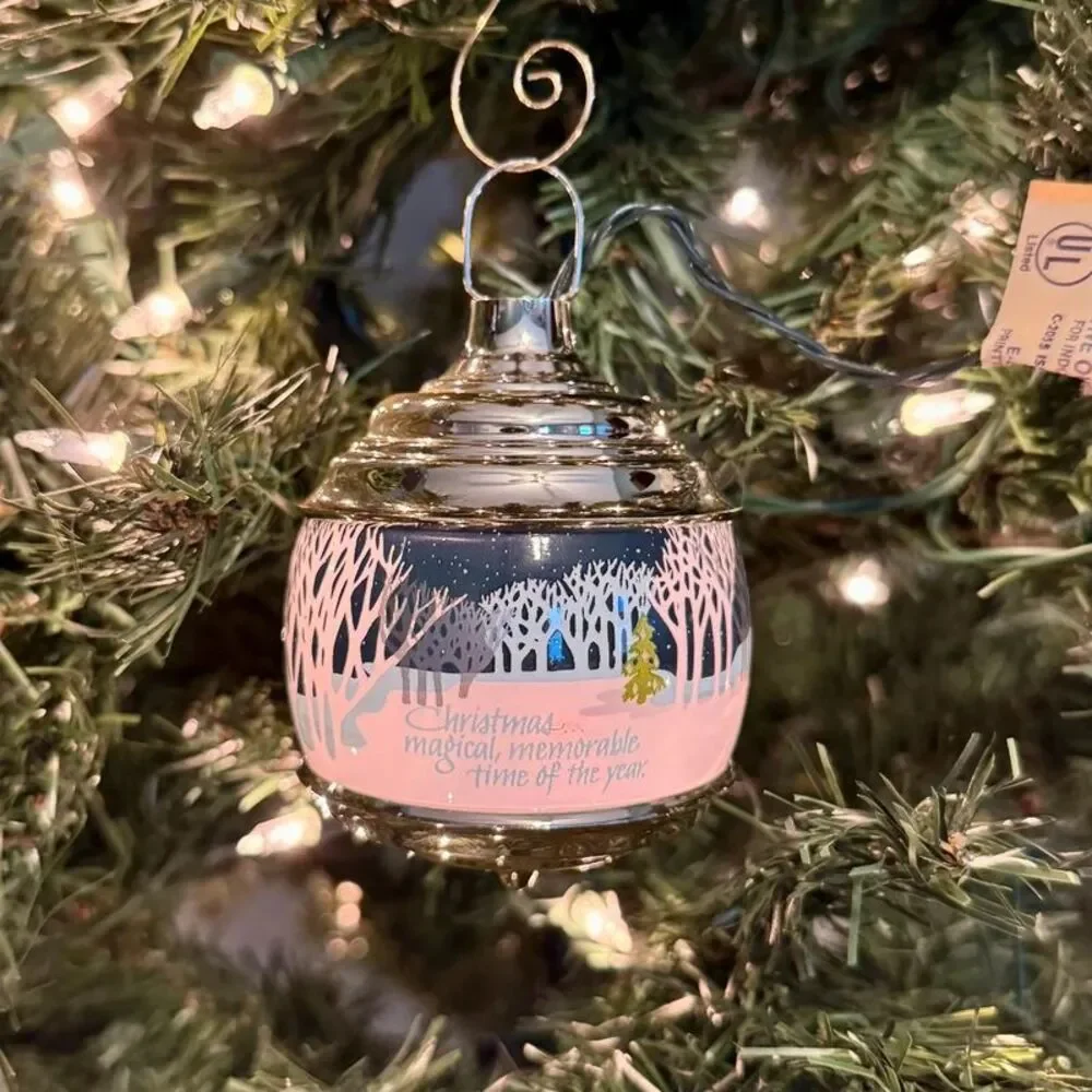 1984 Hallmark Christmas in the Forest Lighted Vintage Keepsake Ornament | 80s
